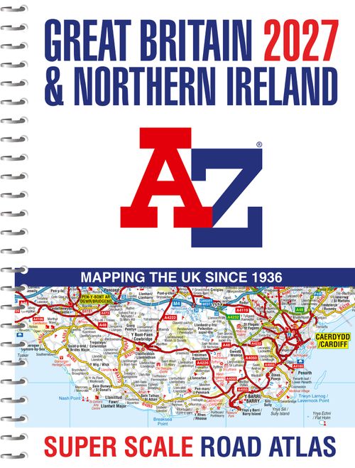 A -Z Great Britain Super Scale Road Atlas 2027 (A3 Spiral) by – Collins