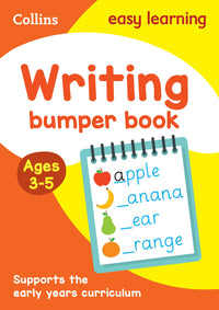 Collins Easy Learning Preschool - Writing Bumper Book Ages 3-5: Ideal for home learning (9780008275419)
