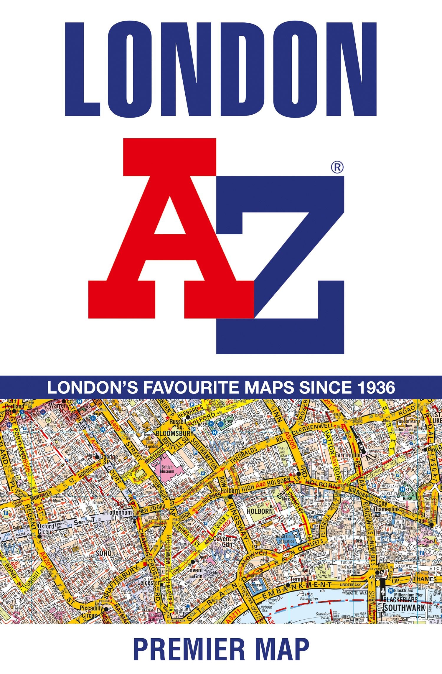 London A-Z Premier Map: (New 13th edition)