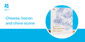 Cheese, bacon and chive scone