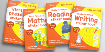 Collins easy learning sticker books