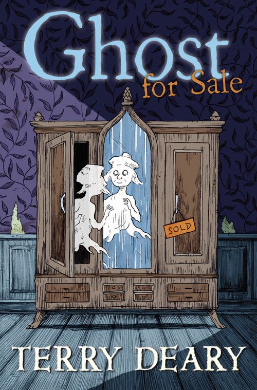 Front cover of Ghost for Sale by Terry Deary, illustrated by Stefano Tambellini