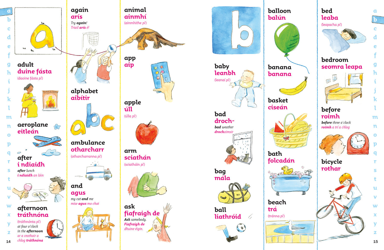 First Irish Dictionary 500 first words for ages 5+ by Collins