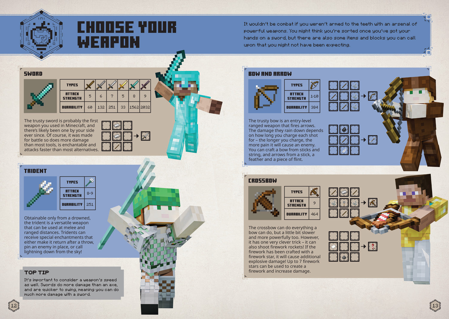 All New Official Minecraft Combat Handbook – Collins
