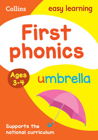 Collins Easy Learning Preschool - First Phonics Ages 3-4: Ideal for home learning (9780008151638)