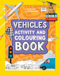 National Geographic Kids - Vehicles Activity and Colouring Book